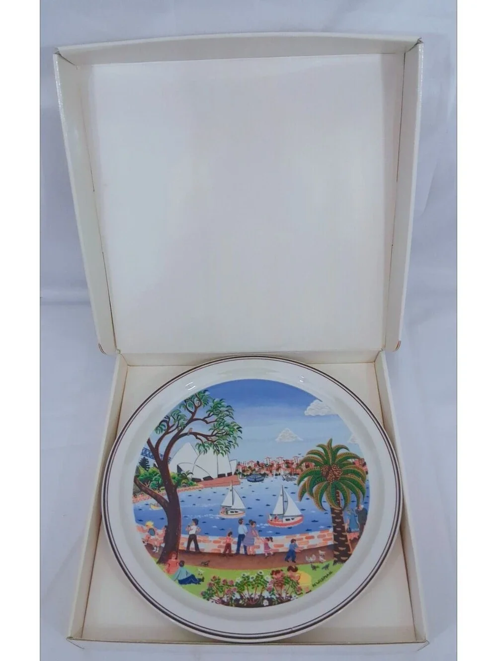 SYDNEY Harbour Scenes of AUSTRALIA  Plate 1 Box Narelle Wildman VILLEROY & BOCH